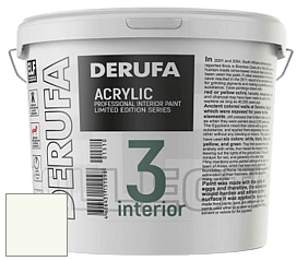 Матовая краска Derufa Интерьер-3 (ТМ) цвет RAL 9010 