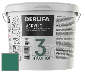 Матовая краска Derufa Интерьер-3 (ТМ) цвет RAL 6000 