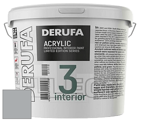 Матовая краска Derufa Интерьер-3 (ТМ) цвет DRF 9002 