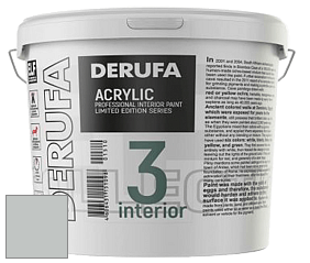 Матовая краска Derufa Интерьер-3 (ТМ) цвет DRF 9008 