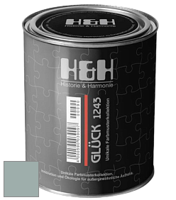 Матовая краска H&H Gluck цвет NCS S 3010-B70G 
