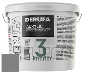 Матовая краска Derufa Интерьер-3 (ТМ) цвет DRF 9013 