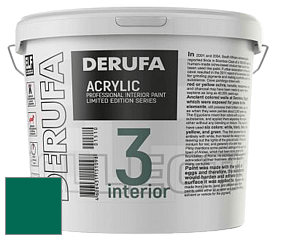 Матовая краска Derufa Интерьер-3 (ТМ) цвет RAL 6016 