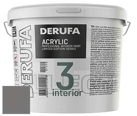 Матовая краска Derufa Интерьер-3 (ТМ) цвет DRF 8018 