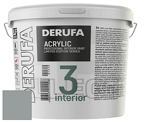 Матовая краска Derufa Интерьер-3 (ТМ) цвет DRF 9011 