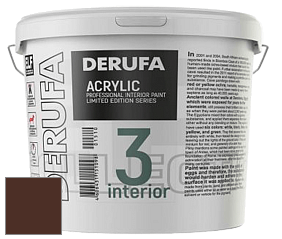 Матовая краска Derufa Интерьер-3 (ТМ) цвет RAL 8016 